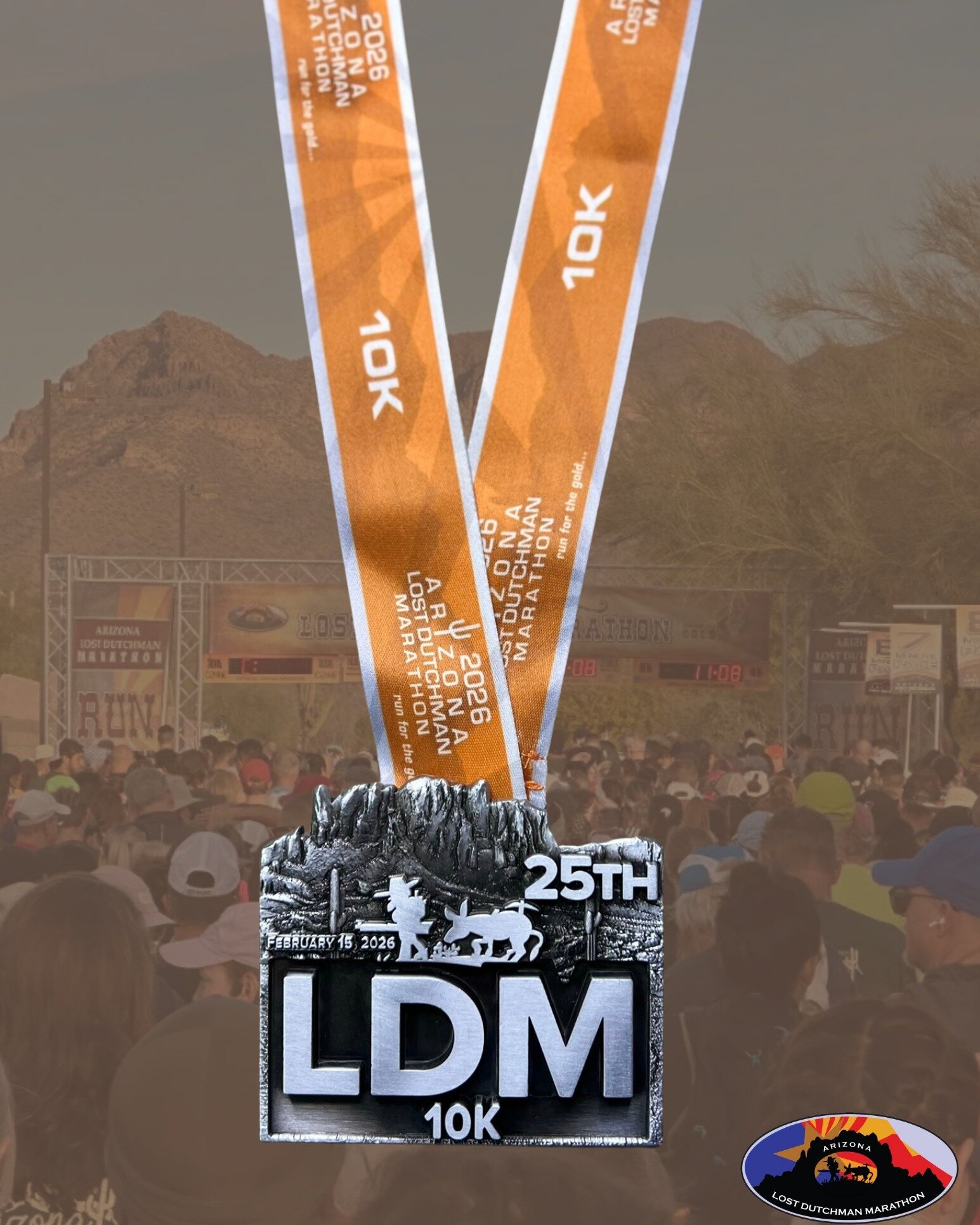 10K Run finisher medal - 2027 design coming soon