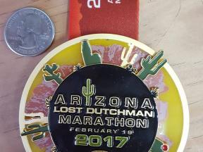 2017 marathon finishers medal