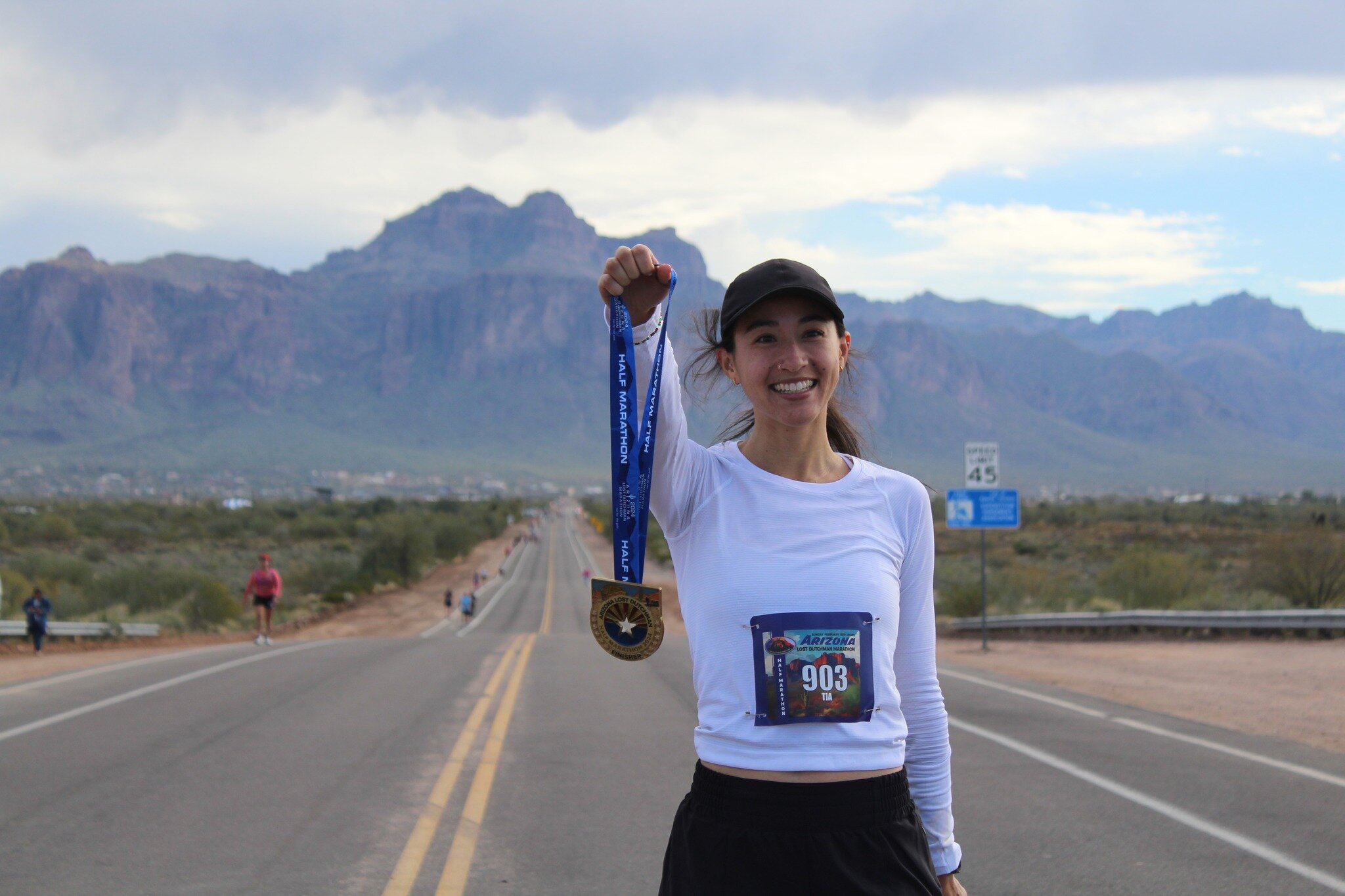 Lost Dutchman Marathon runners on the course
