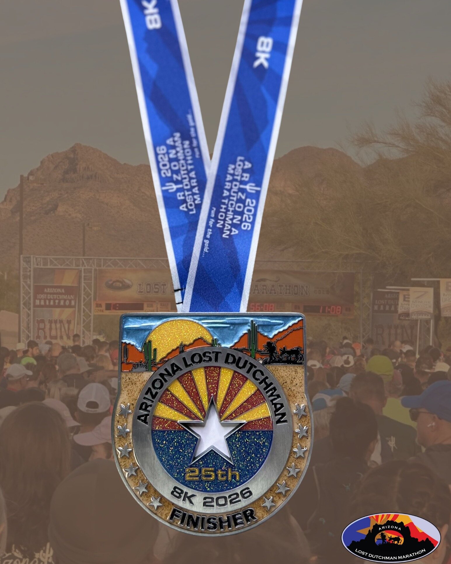 8K trail runners in Superstition Mountains
