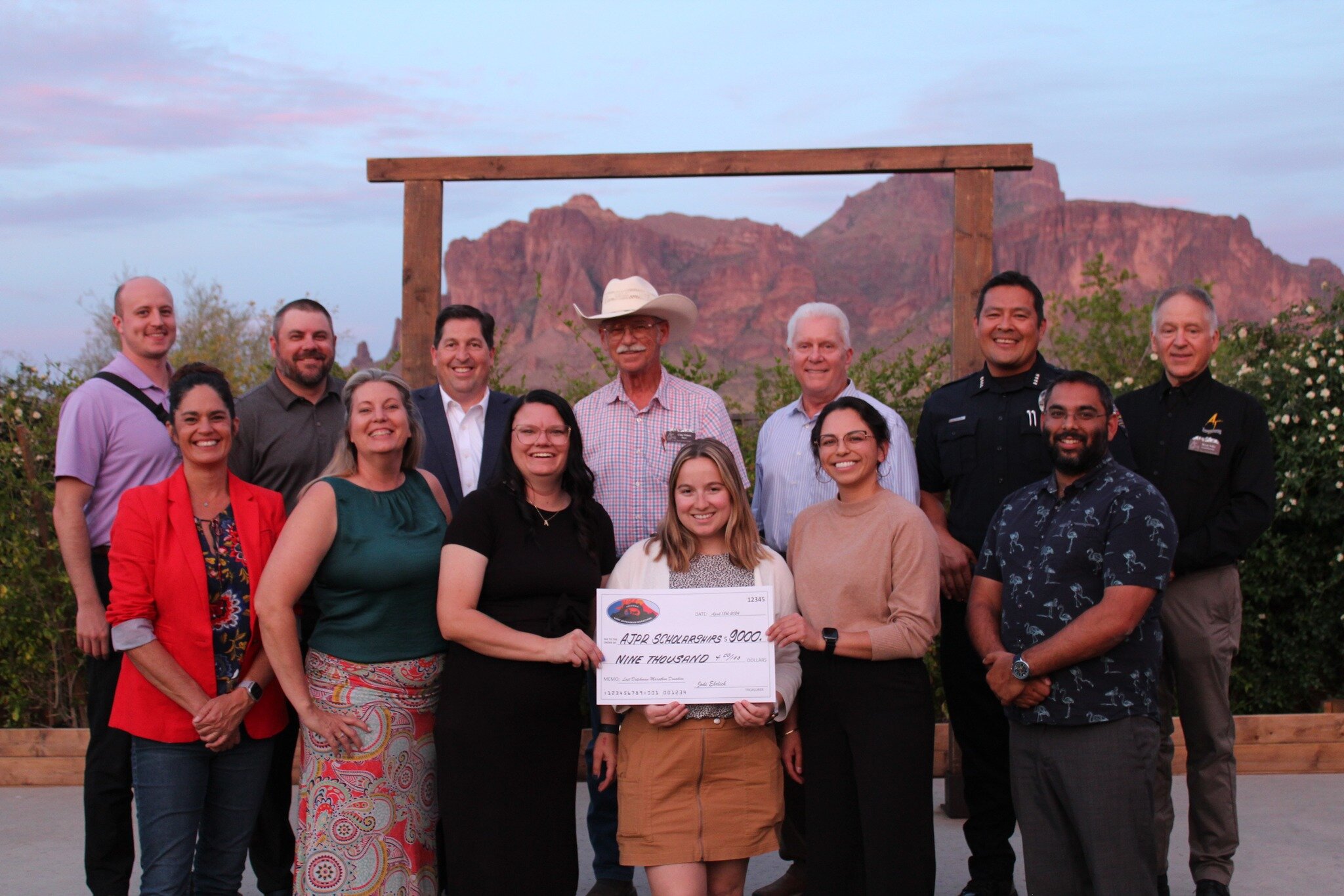 Apache Junction Parks and Recreation scholarship presentation
