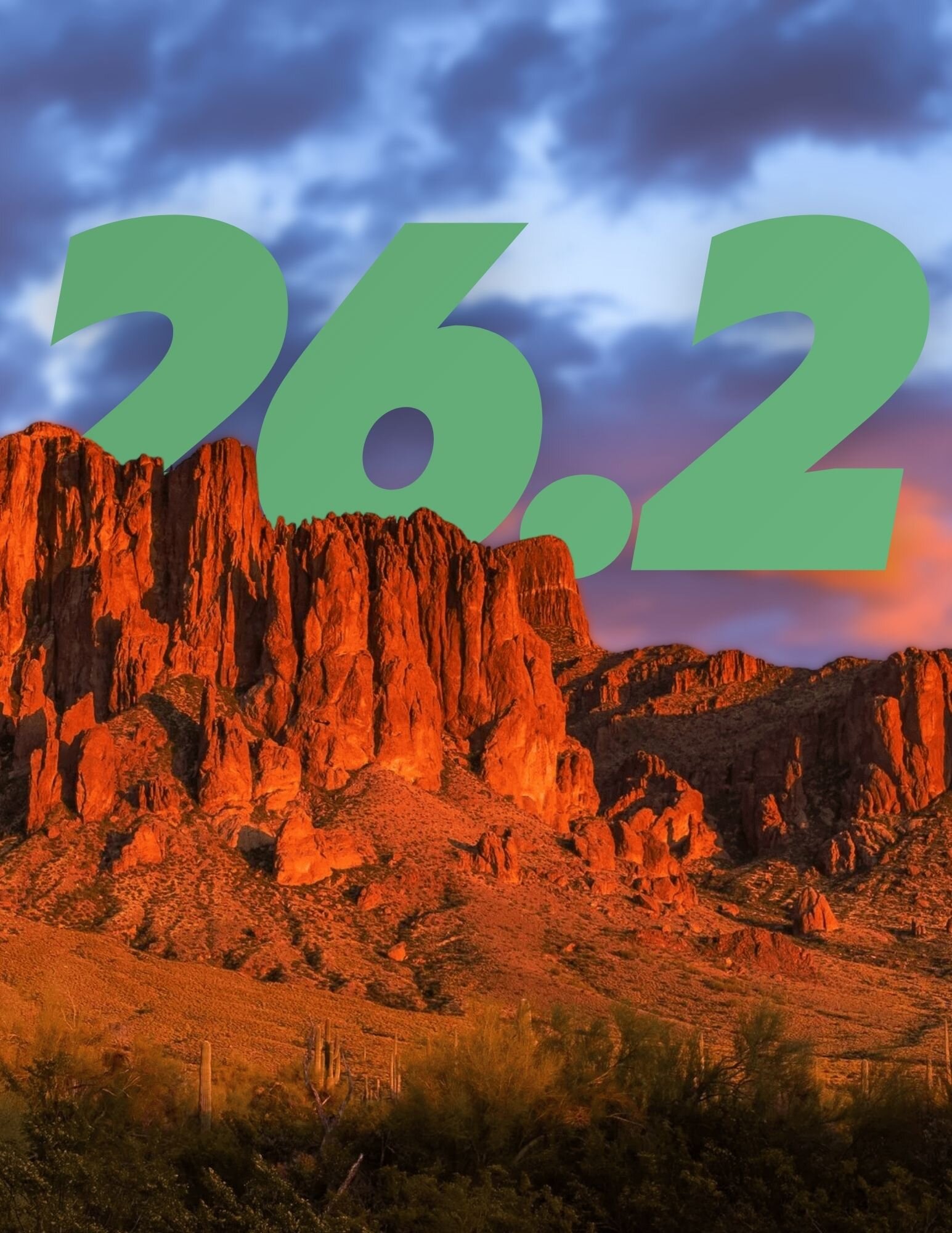 Marathon runners on the Lost Dutchman course