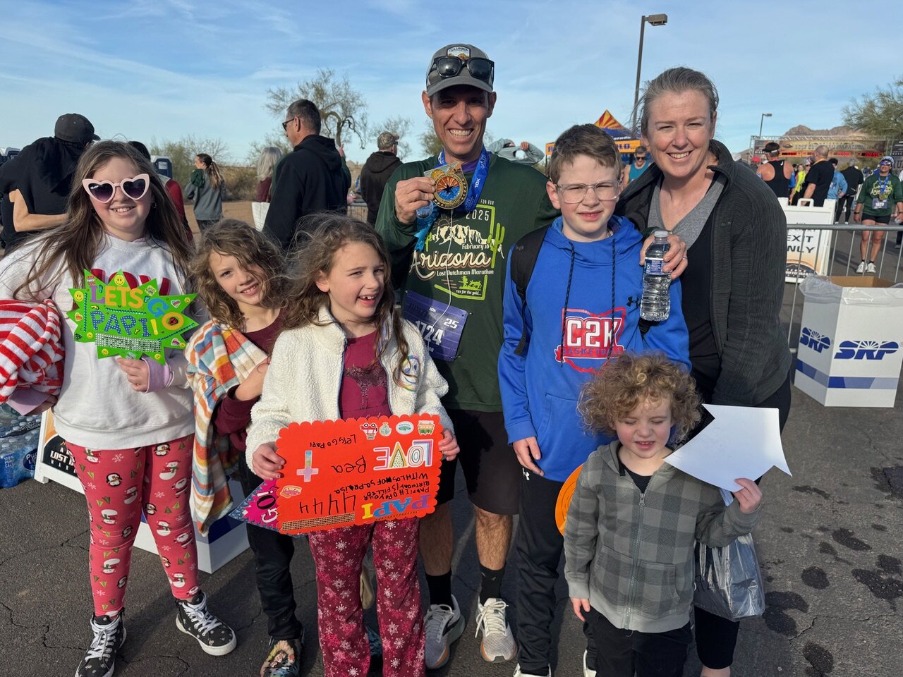 Superstition Mountains near the Lost Dutchman Marathon course