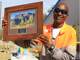 Lamech Mokono, men's open marathon record holder
