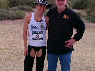 Leah Thorvilson, women's open marathon record holder