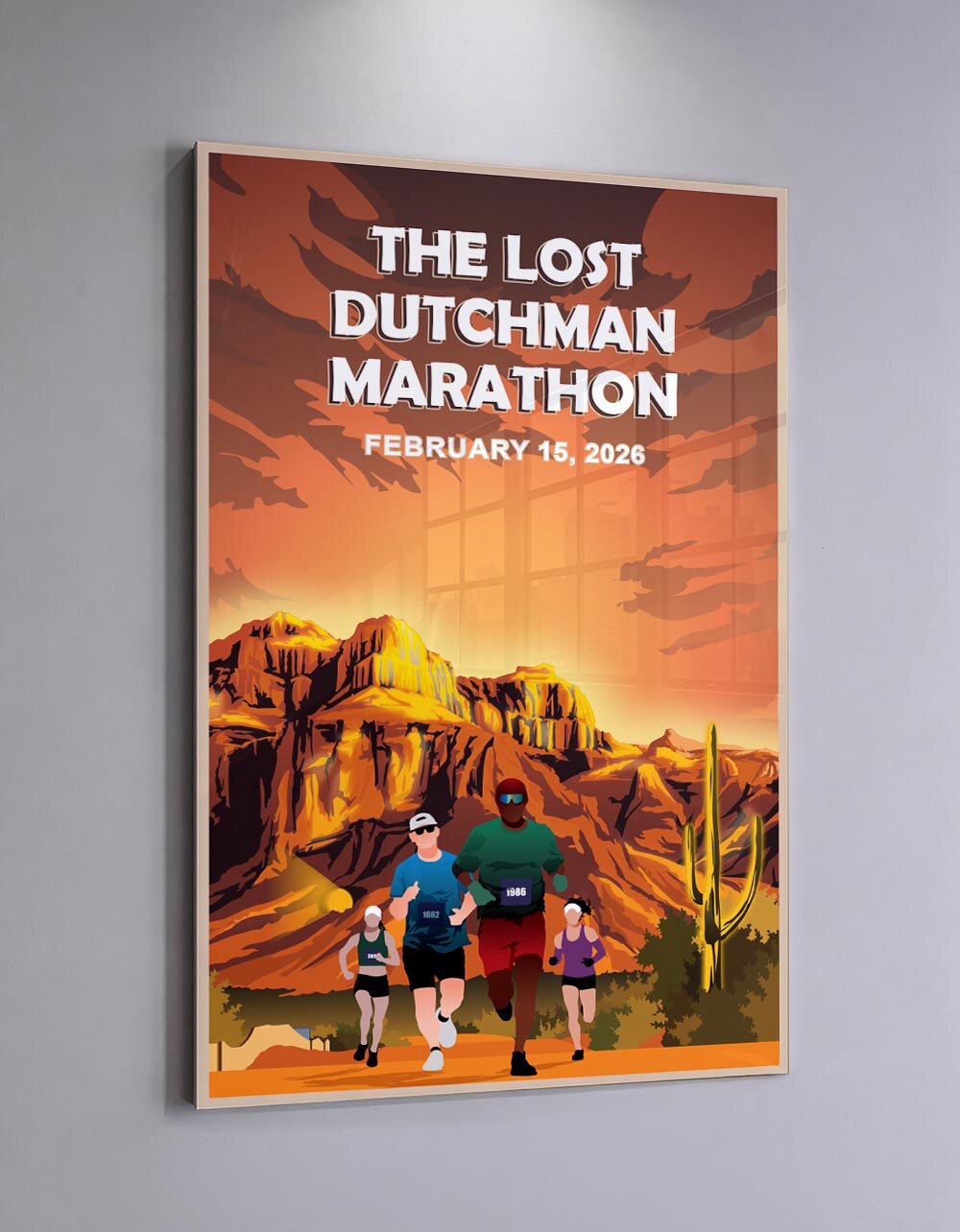 Lost Dutchman Marathon 2026 Official Finisher Award Poster