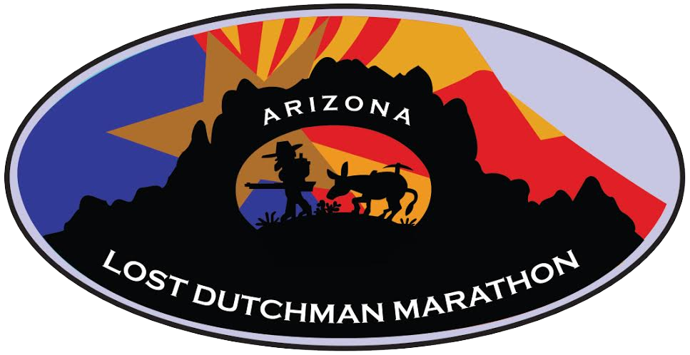 Logo for the Lost Dutchman Marathon